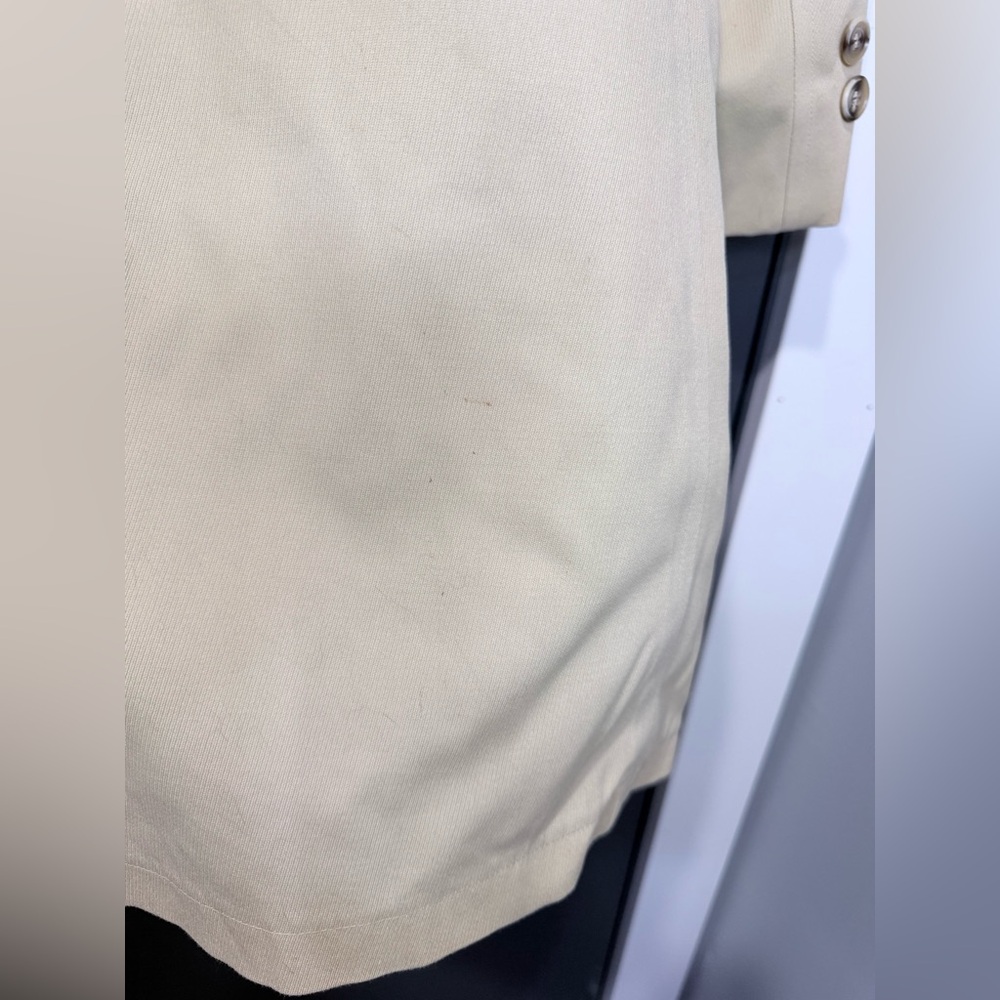 London Fog Tan Trench Coat with Checkered Interior - Picture 11 of 14